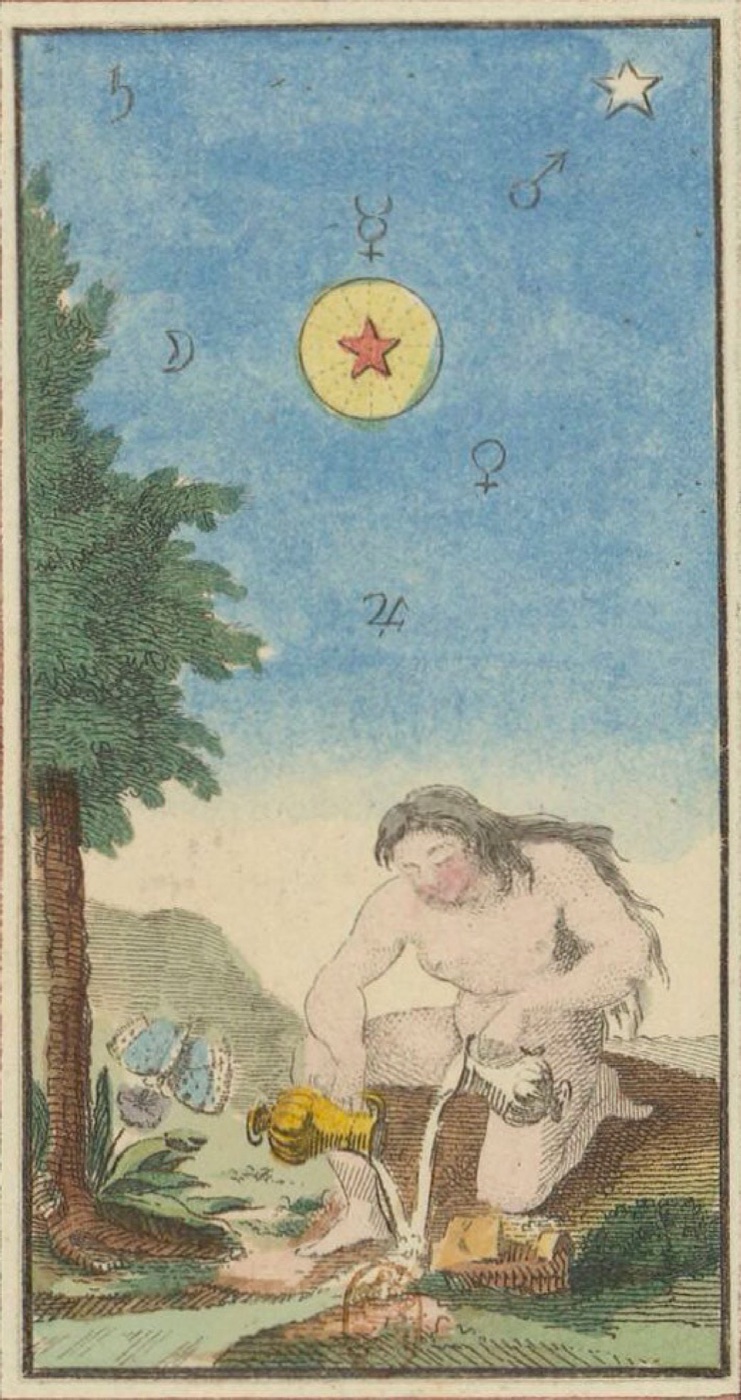 Le Ciel, card 04 in the Grand Etteilla I deck, circa 1789