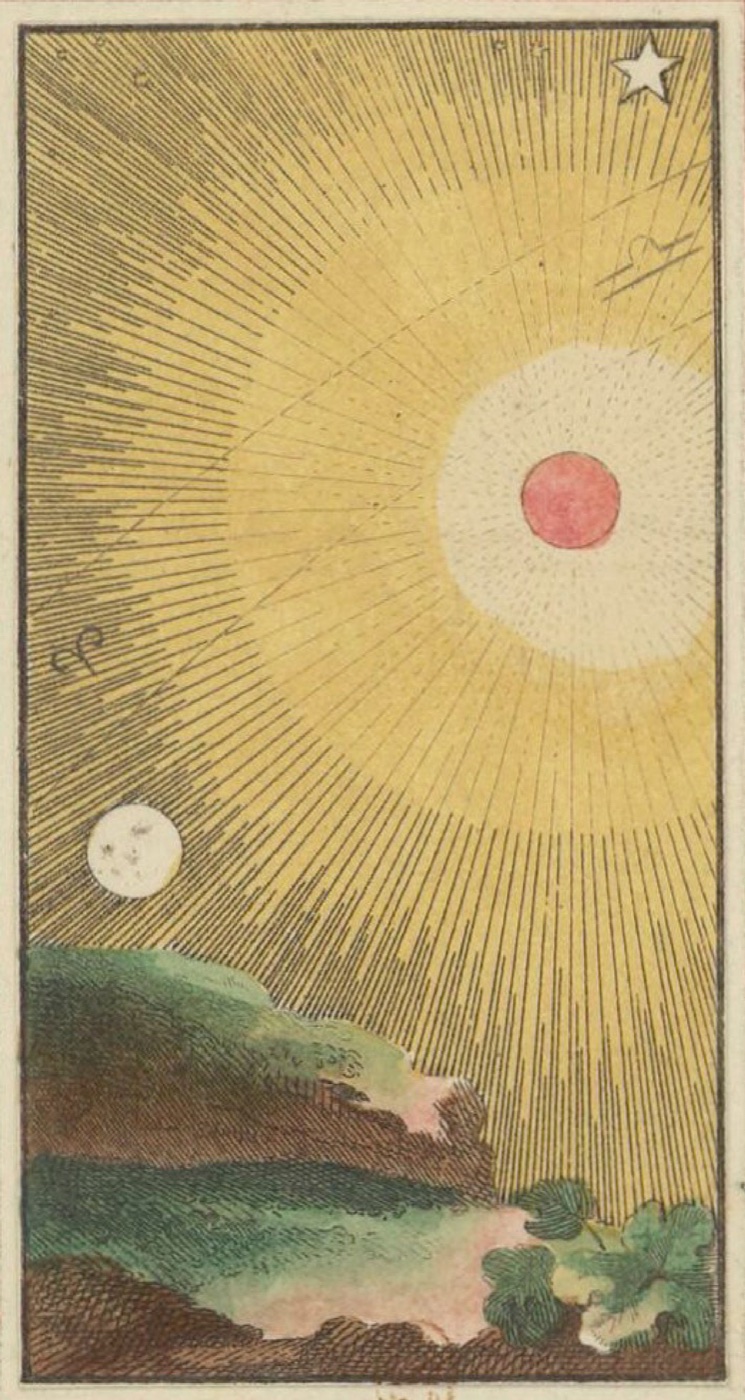 Les Astres, card 06 in the Grand Etteilla I deck, circa 1789