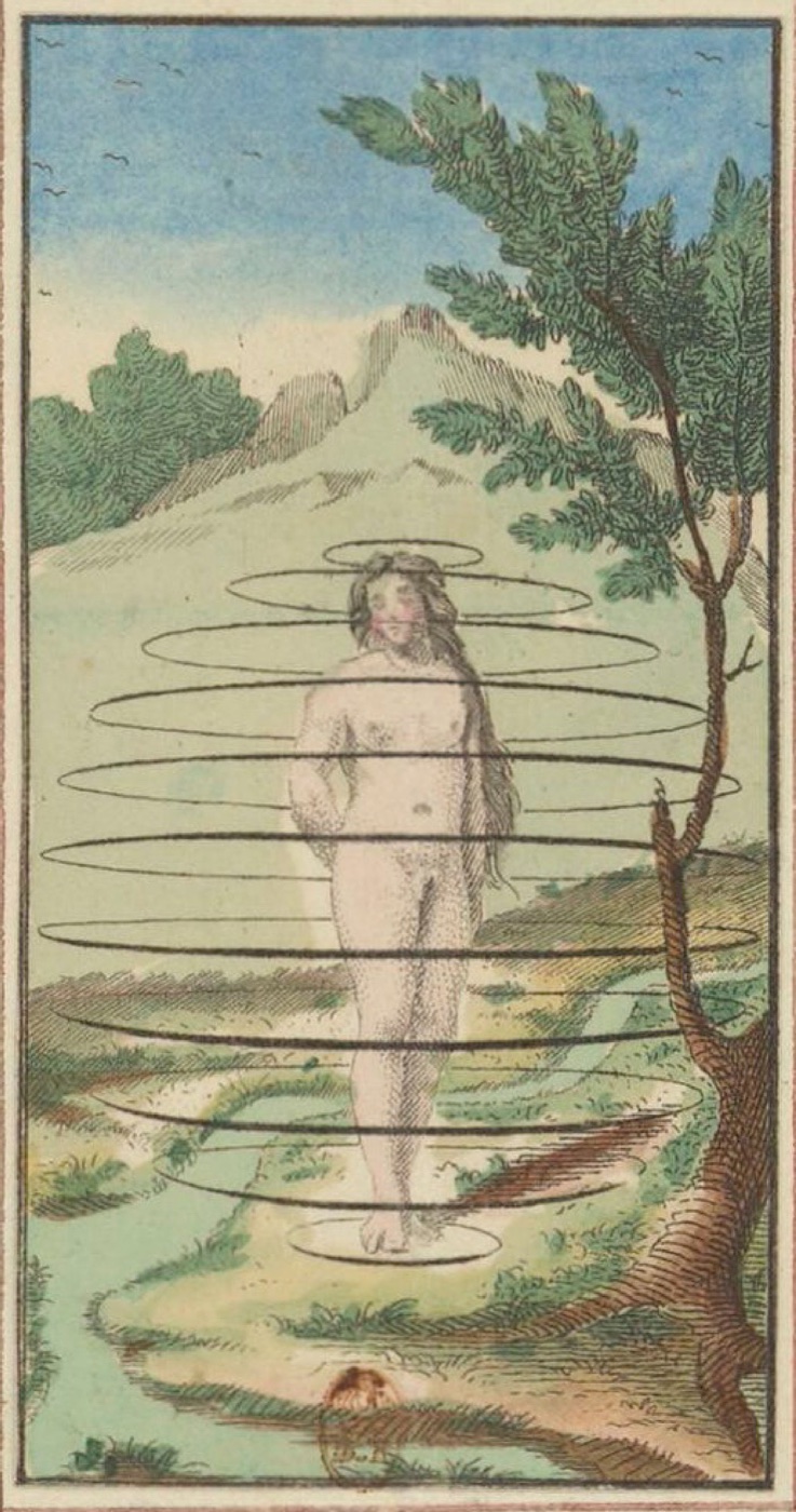 Repos, card 08 in the Grand Etteilla I deck, circa 1789